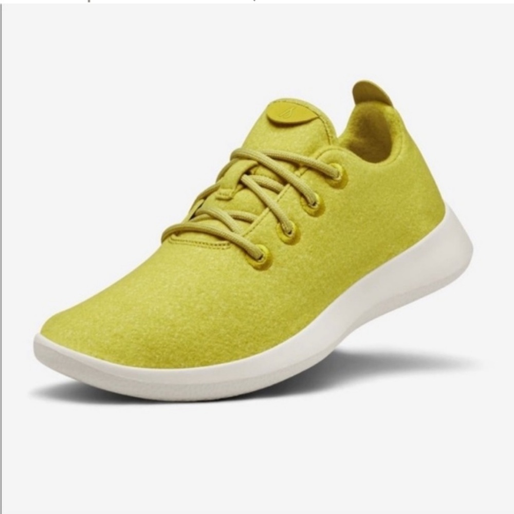 Allbirds | Elephant Grass Yellow Wool Runners Lace Up Low Top Sneakers s…